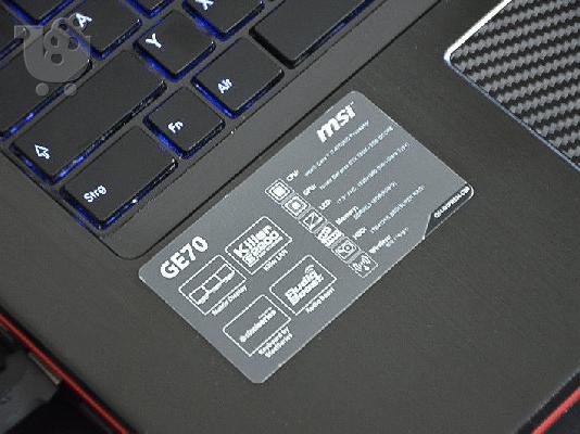 MSI GE70 φορητός υπολογιστής παιχνιδιών 17,3 "i7